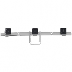 HX Triple Monitor Bow Kit - Mounting component (handle 3 pivots hinge) for 3 monitors - aluminum - polished aluminum - screen size: up to 24 inch