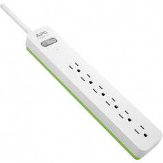 6-Outlet SurgeArrest Surge Protector 6ft Cord (White)