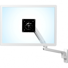 MXV Wall Monitor Arm - Wall mount for monitor (adjustable arm) - white - screen size: up to 34 inch