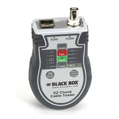 EZ Check Cable Tester - Continuity Testing Open Circuit Testing Short Circuit Testing Split Pair Testing Twisted Pair Cable Testing Coaxial Cable Testing - 1 - Twisted Pair Coaxial - 1Number of Batteries Supported - Battery Included