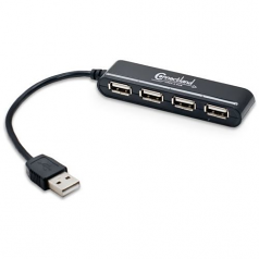 Connectland 4-port USB Hub - USB - External - 4 USB Port(s) - 4 USB 2.0 Port(s)