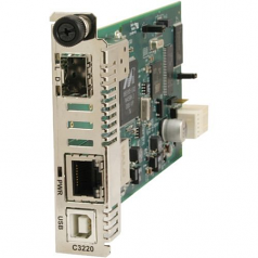 C3221 Series OAM/IP-Based Remotely Managed - Fiber media converter - GigE - 10Base-T 1000Base-T 100Base-X - RJ-45 / SFP (mini-GBIC)