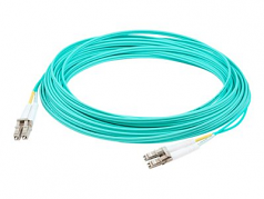 Fiber Optic Duplex Patch Network Cable - Fiber Optic for Network Device Patch Panel Hub Switch Router Media Converter - 32.81 ft - 2 x LC Male Network - 2 x ST Male Network - Aqua