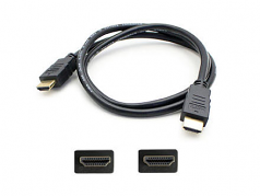 1.82m (6.00ft) HDMI 1.4 Male to Male Black Cable - 100% compatible with select devices.