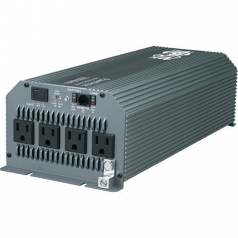 Lite PowerVerter 1800W Compact Inverter with 4 Outlets - Input Voltage: 12 V DC - Output Voltage: 120 V AC - Continuous Power: 1.80 kW