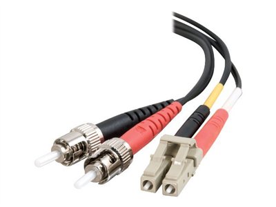 2m LC-ST 62.5/125 OM1 Duplex Multimode PVC Fiber Optic Cable - Black - Patch cable - LC multi-mode (M) to ST multi-mode (M) - 6.6 ft - fiber optic - 62.5 / 125 micron - OM1 - black 2m LC-ST 62.5/125 OM1 Duplex Multimode PVC Fiber Optic Cable - Black - Patch cable - LC multi-mode (M) to ST multi-mode (M) - 6.6 ft - fiber optic - 62.5 / 125 micron - OM1 - black