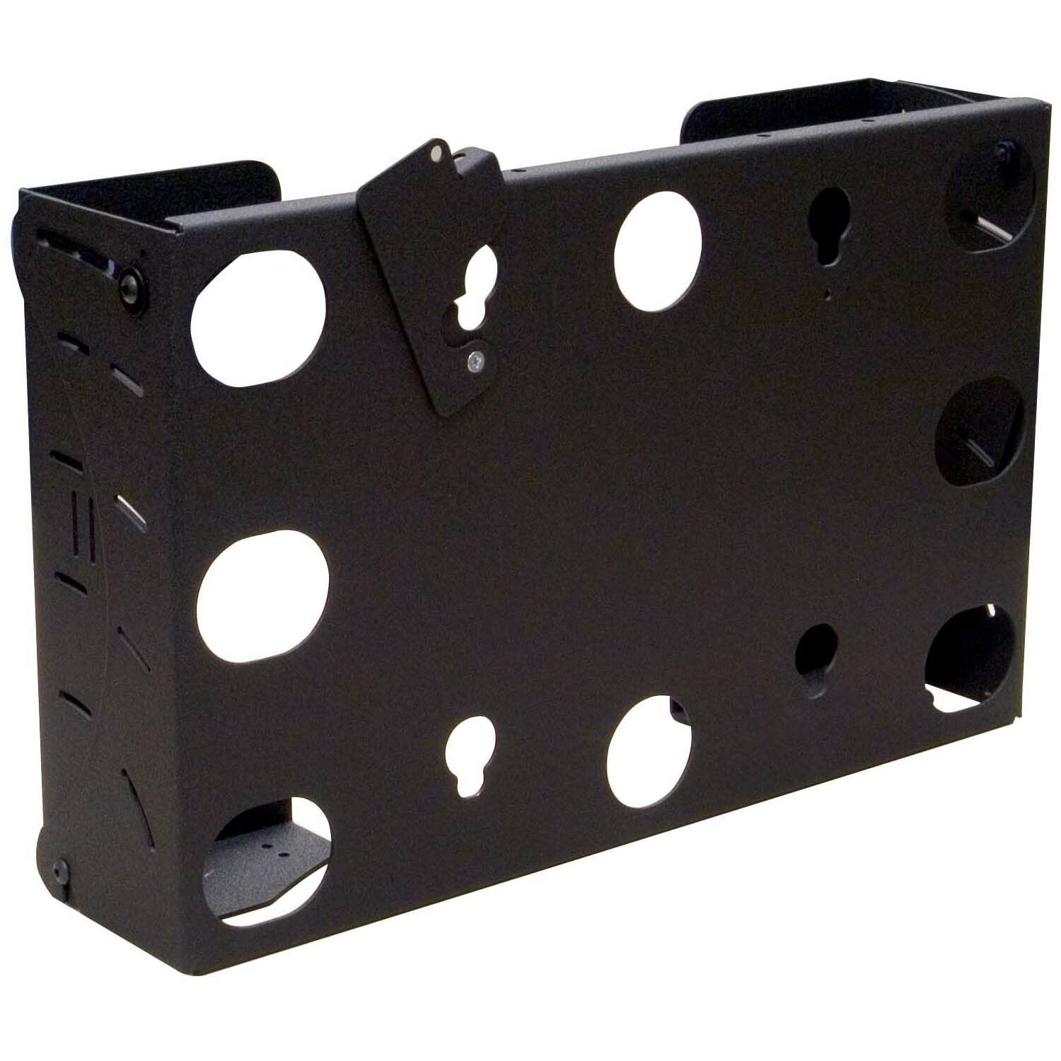 Flat Panel Tilt Wall Mount with CPU Storage - 100 lb - Black Flat Panel Tilt Wall Mount with CPU Storage - 100 lb - Black