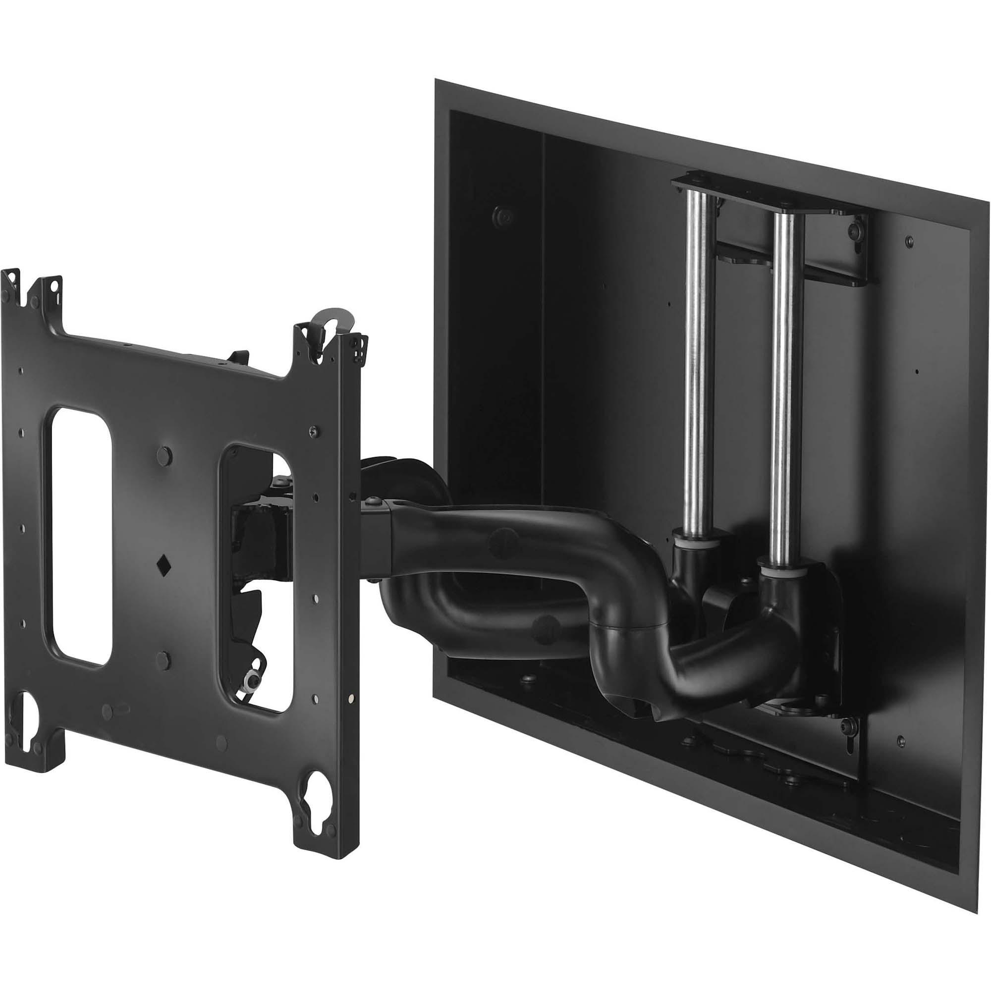 DUAL ARM IN-WALL SWING ARM MOUNT DESIGNED TO CREATE A LOW-PROFILE INSTALLATION.P DUAL ARM IN-WALL SWING ARM MOUNT DESIGNED TO CREATE A LOW-PROFILE INSTALLATION.P