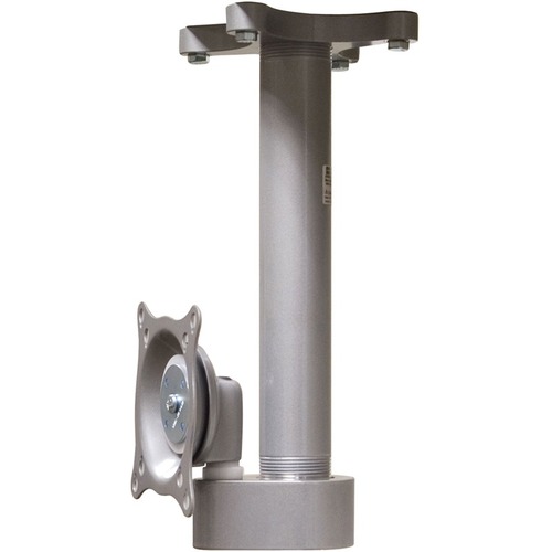 Flat Panel Straight Column Single Ceiling Mount - 40 lb - Black