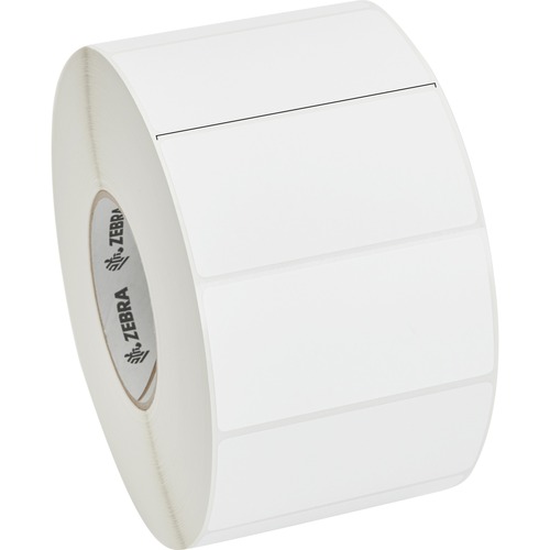 Label Paper 4 x 2in Direct Thermal Zebra Z-Perform 1000D 3 in core - 4 inch Width x 2 inch Length - 4 / Roll - Rectangle - 2760/Roll - 3 inch Core - Paper Acrylic - Direct Thermal - White