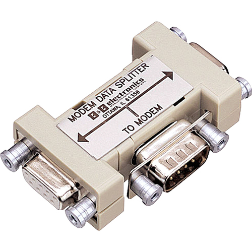 B&B 9-Pin RS232 Modem Data Splitter - Network (RJ-45)