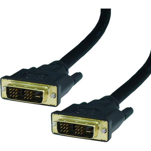 15FT DVI-D Single Link M/M Digital Video Cable - DVI for Monitor Video Device Projector - 15 ft - 1 Pack - 1 x DVI-D (Single-Link) Male Digital Video - 1 x DVI-D (Single-Link) Male Digital Video - Nickel Plated - Shielding - Black 15FT DVI-D Single Link M/M Digital Video Cable - DVI for Monitor Video Device Projector - 15 ft - 1 Pack - 1 x DVI-D (Single-Link) Male Digital Video - 1 x DVI-D (Single-Link) Male Digital Video - Nickel Plated - Shielding - Black