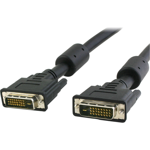 6FT DVI-D Dual Link M/M Digital Video Cable - DVI for Monitor Video Device TV - 6 ft - 1 Pack - 1 x DVI-D (Dual-Link) Male Digital Video - 1 x DVI-D (Dual-Link) Male Digital Video - Nickel Plated - Shielding - Black