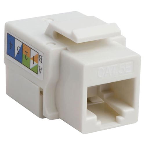 Cat5e RJ45 Keystone Jack UTP 110-Type (White) - White - 1 x RJ-45 Port(s) Cat5e RJ45 Keystone Jack UTP 110-Type (White) - White - 1 x RJ-45 Port(s)