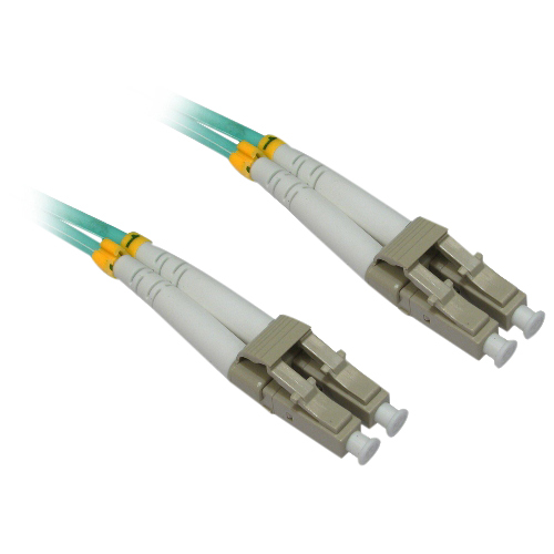 5M AQUA Multimode LC To LC 50/125 Duplex Fiber Optic Patch Cable - Fiber Optic for Network Device - 16.40 ft - 2 x LC Male Network - 2 x LC Male Network - Aqua Blue