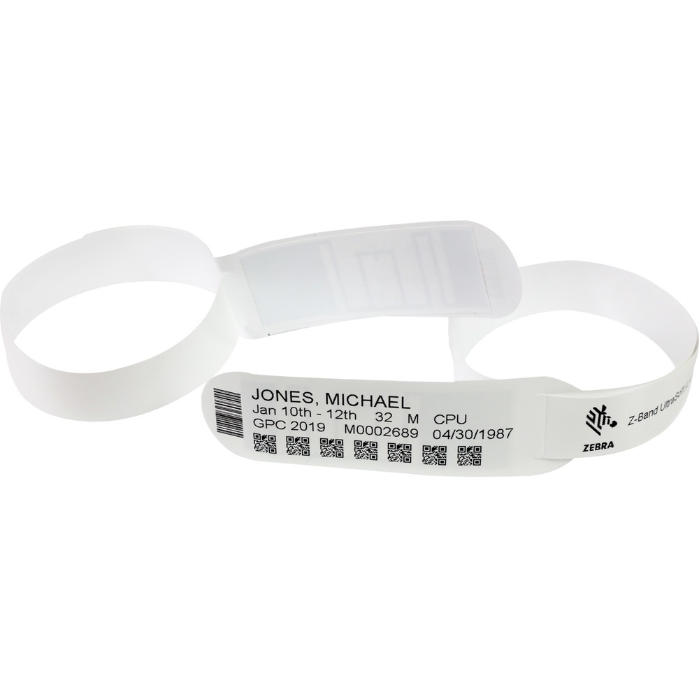 HC100 Z-BAND ULTRASOFT POLYPROPYLENE WRISTBAND CARTRIDGE DIRECT THERMAL 1 inch X 11 inch PERFORATED 175 WRISTBANDS PER CARTRIDGE 6 CARTRIDGES PER CASE PRICED PER CASE HC100 Z-BAND ULTRASOFT POLYPROPYLENE WRISTBAND CARTRIDGE DIRECT THERMAL 1 inch X 11 inch PERFORATED 175 WRISTBANDS PER CARTRIDGE 6 CARTRIDGES PER CASE PRICED PER CASE