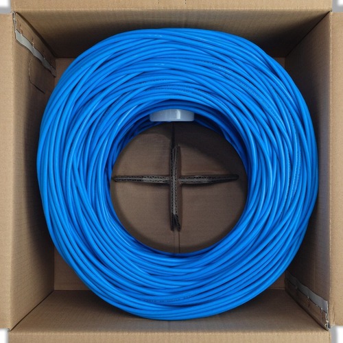 1000FT Cat5e UTP Network Patch Cable Roll (Blue) - Category 5e for Network Device Surveillance Camera - Patch Cable - 1000 ft - Bare Wire - Bare Wire - Blue