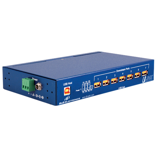 B&B 7 PORT UP/DOWN ISOLATED USB HUB - 4KV - USB - External - 7 USB Port(s) - 7 USB 2.0 Port(s)