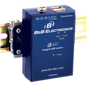 B&B USB TO USB 2 PORT ISOLATOR / HUB - 4KV RUGGED - 2 x USB - 30 V DC Input