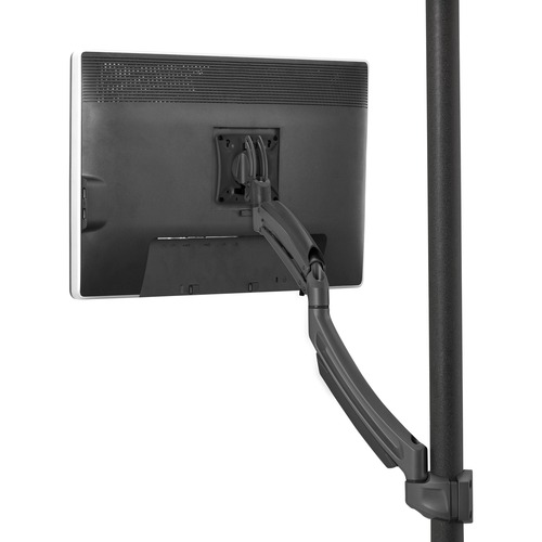 KONTOUR Pole Mount for Flat Panel Display - 10 inch to 30 inch Screen Support - 24.91 lb Load Capacity - Aluminum - Black