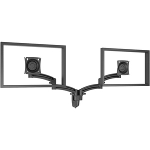 KONTOUR Mounting Arm for Flat Panel Display - 10 inch to 30 inch Screen Support - 50 lb Load Capacity - Aluminum - Black