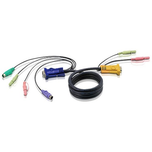 KEYBOARD / VIDEO / MOUSE / AUDIO CABLE - 15 PIN SPHD;MINI-PHONE 3.5 MM - MALE - KEYBOARD / VIDEO / MOUSE / AUDIO CABLE - 15 PIN SPHD;MINI-PHONE 3.5 MM - MALE -