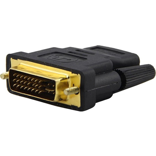 HDMI to DVI-I Dual Link Video Cable Adapter - F/M - 1 Pack - 1 x HDMI Female Digital Audio/Video - 1 x DVI-I (Dual-Link) Male Video - Gold-plated Connectors Nickel-plated Connectors - Black