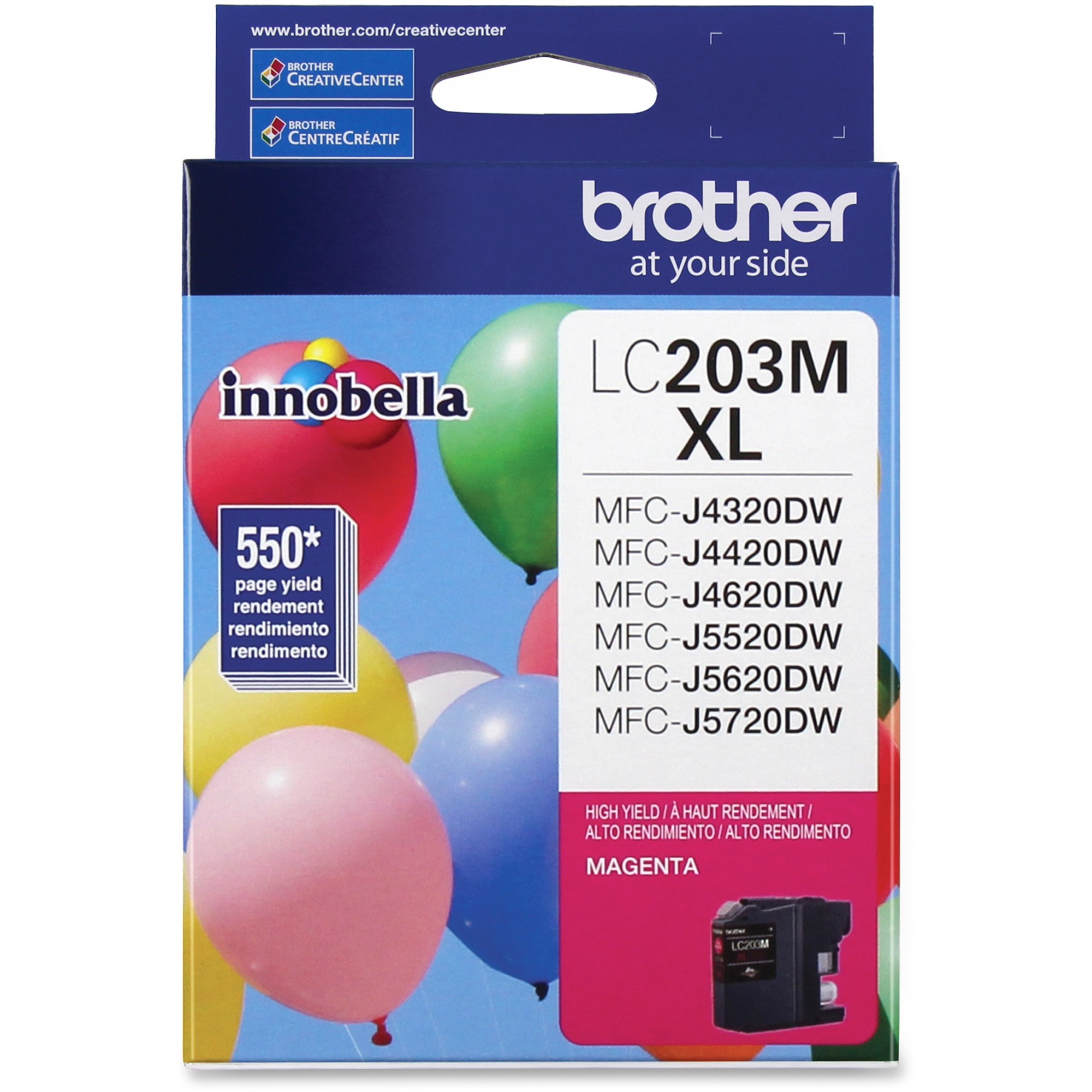 MFC-J4320DW J4420DW J4620DW J5520DW J5720DW High Yield Magenta Ink Cartridge (550 Yield) MFC-J4320DW J4420DW J4620DW J5520DW J5720DW High Yield Magenta Ink Cartridge (550 Yield)
