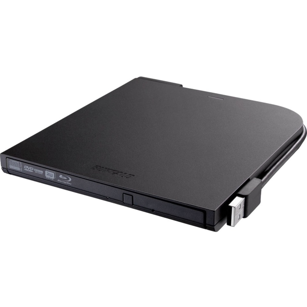 MediaStation 6x Portable BDXL Blu-Ray Writer with M-DISC Support ( ) - Blu-ray DVD CD & M-DISC - Ultra Slim and Compact - USB Bus Powered - Intregrated USB Cables - Video Upscaling - CyberLink Media Suite