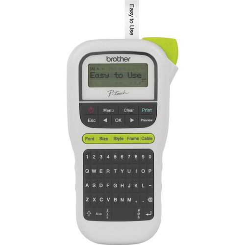 Handheld Labeler (Tape Family: TZe) (Tape Sizes: 6mm 9mm 12mm) (20mm/sec) (180 dpi) (QWERTY Keyboard) (Auto Power Off)