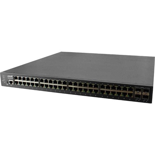 48-PORT GIGABIT POE+ WITH (4) 1G/10G SFP+ SINGLE AC P/S MODULAR