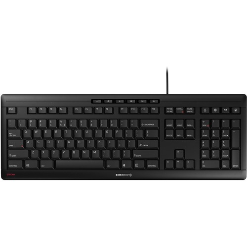 CORDED-BLACK 18 ULTRASLIM  US INTL 104 LAYOUT with 10 ADDITIONAL HOTKEYS. USB