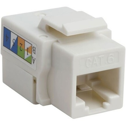 10PACK CAT6 KEYSTONE JACK PUNCH DOWN UNSHIELDED WHITE