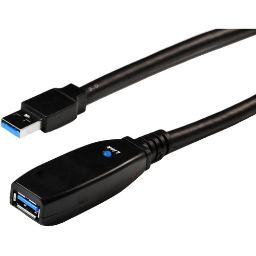 65FT USB3 EXTENTION CABLE WITH EXTENSION BOOSTER BLACK