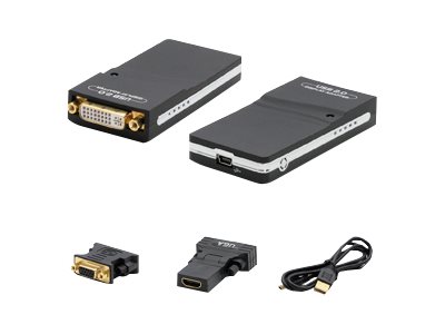 5PK USB2DVI USB 2.0 TO DVI M/F 24+5PIN 1920X1200 1080P WIN