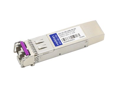 SFP (mini-GBIC) transceiver module (equivalent to: Arista Networks SFP-1G-CW-1490-40) - GigE - 1000Base-CWDM - LC single-mode - up to 24.9 miles - 1490 nm - TAA Compliant SFP (mini-GBIC) transceiver module (equivalent to: Arista Networks SFP-1G-CW-1490-40) - GigE - 1000Base-CWDM - LC single-mode - up to 24.9 miles - 1490 nm - TAA Compliant