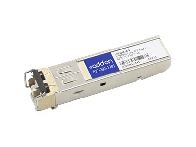 SFP (mini-GBIC) transceiver module (equivalent to: Linksys LACGSX) - GigE - 1000Base-SX - LC multi-mode - up to 1800 ft - 850 nm - TAA Compliant - for Linksys Business LGS528 LGS552 Smart LGS318 Smart LGS326 SFP (mini-GBIC) transceiver module (equivalent to: Linksys LACGSX) - GigE - 1000Base-SX - LC multi-mode - up to 1800 ft - 850 nm - TAA Compliant - for Linksys Business LGS528 LGS552 Smart LGS318 Smart LGS326