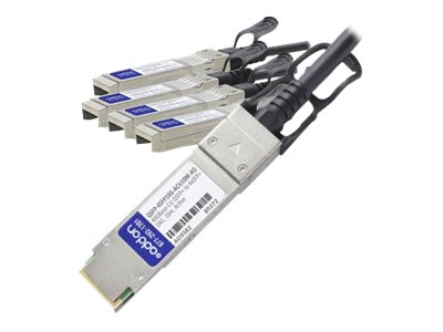 40GBase direct attach cable - SFP+ to QSFP+ - 33 ft - twinaxial - active - TAA Compliant 40GBase direct attach cable - SFP+ to QSFP+ - 33 ft - twinaxial - active - TAA Compliant