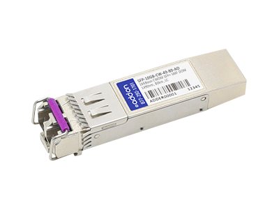SFP+ transceiver module - 10 GigE - 10GBase-CWDM - LC single-mode - up to 49.7 miles - 1490 nm - TAA Compliant SFP+ transceiver module - 10 GigE - 10GBase-CWDM - LC single-mode - up to 49.7 miles - 1490 nm - TAA Compliant