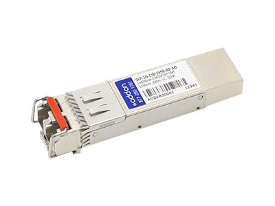 SFP (mini-GBIC) transceiver module (equivalent to: Arista Networks SFP-1G-CW-1590-80) - GigE - 1000Base-CWDM - LC single-mode - up to 49.7 miles - 1590 nm - TAA Compliant SFP (mini-GBIC) transceiver module (equivalent to: Arista Networks SFP-1G-CW-1590-80) - GigE - 1000Base-CWDM - LC single-mode - up to 49.7 miles - 1590 nm - TAA Compliant