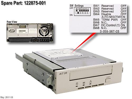 Drive AIT 35/70GB INTERNAL Drive AIT 35/70GB INTERNAL
