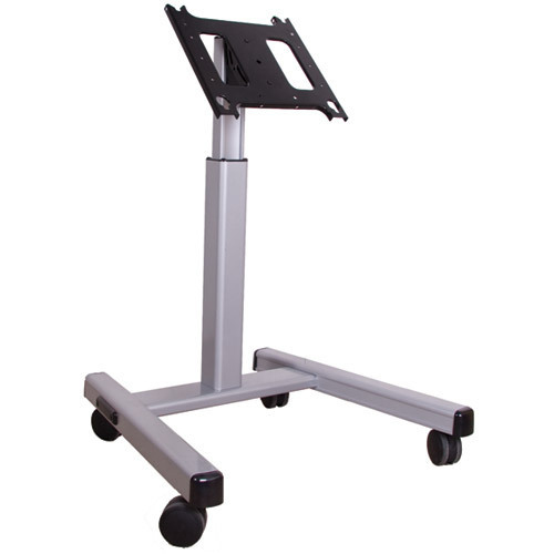 Flat Panel Confidence Mobile Display Stand - Up to 125lb - Up to 55 inch Flat Panel Display - Black - Floor-mountable