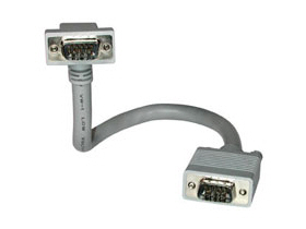 Premium 6ft Premium Shielded HD15 SXGA M/M Monitor Cable with 90? Downward-Angled Male Connector - VGA cable - HD-15 (VGA) (M) to HD-15 (VGA) (M) - 6 ft - 90 connector - gray Premium 6ft Premium Shielded HD15 SXGA M/M Monitor Cable with 90? Downward-Angled Male Connector - VGA cable - HD-15 (VGA) (M) to HD-15 (VGA) (M) - 6 ft - 90 connector - gray