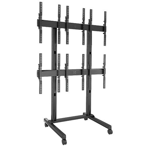 FUSION Display Stand - Up to 46 inch Screen Support - 600 lb Load Capacity - Flat Panel Display Type Supported68 inch Width x 40.4 inch Depth - Black