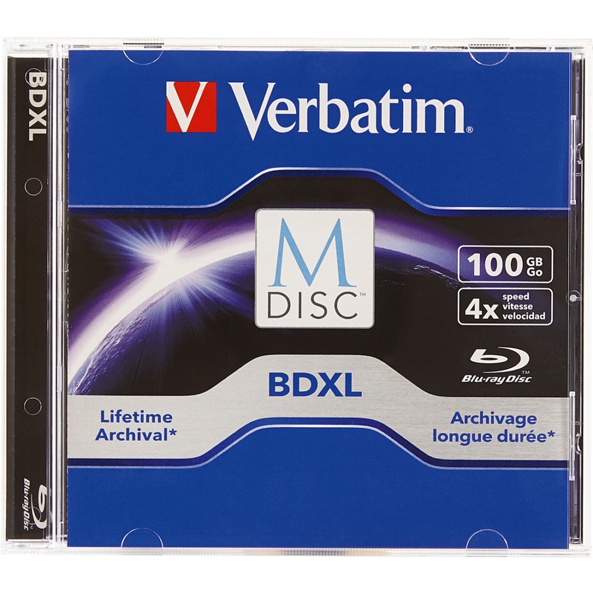 M DISC BDXL 100GB 4X WITH BRANDED SURFACE - 1PK JEWEL CASE M DISC BDXL 100GB 4X WITH BRANDED SURFACE - 1PK JEWEL CASE