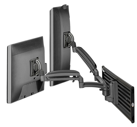 KONTOUR Wall Mount for Flat Panel Display - 10 inch to 30 inch Screen Support - 50 lb Load Capacity - Aluminum - Black KONTOUR Wall Mount for Flat Panel Display - 10 inch to 30 inch Screen Support - 50 lb Load Capacity - Aluminum - Black