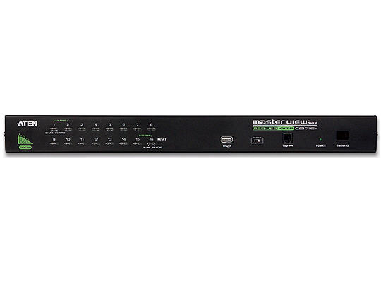 16-Port PS/2 USB KVM Switch - 16 x 1 - 16 x SPHD-15 Keyboard/Mouse/Video - 1U - Rack-mountable