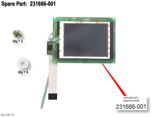LCD touchscreen kit - Includes LCD screen PC board cable four washers and two screws LCD touchscreen kit - Includes LCD screen PC board cable four washers and two screws
