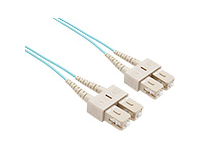 1 METER OM3 10 GIG FIBER OPTIC CABLE AQUA PVC JACKET 50/125 MICRON MULTIMODE D 1 METER OM3 10 GIG FIBER OPTIC CABLE AQUA PVC JACKET 50/125 MICRON MULTIMODE D