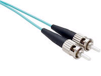 10 METER OM3 10 GIG FIBER OPTIC CABLE AQUA PVC JACKET 50/125 MICRON MULTIMODE 10 METER OM3 10 GIG FIBER OPTIC CABLE AQUA PVC JACKET 50/125 MICRON MULTIMODE